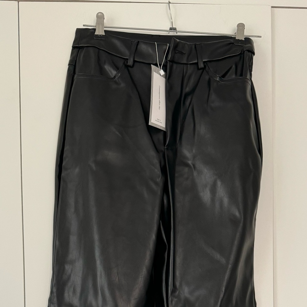 Brand new faux-leather fleece lined pants